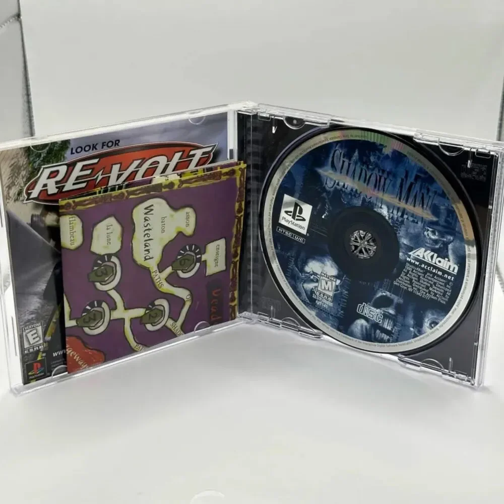 Shadow Man (Sony PlayStation 1 PS1, 1999) - Complete w/ Map